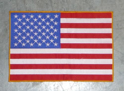 Motorcycle patches - xl large  patch - american flag patch  11&#034;w x 7h