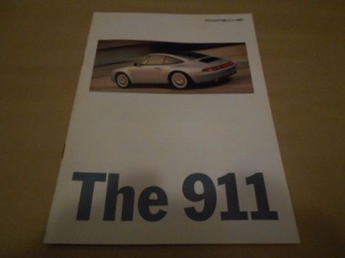 Porsche the 911 booklet 1995 911 carrera targa carrera 4s turbo technical specs