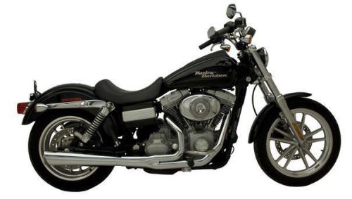 Supertrapp 2-to-1 supermegs exhaust chr harley dyna fxd