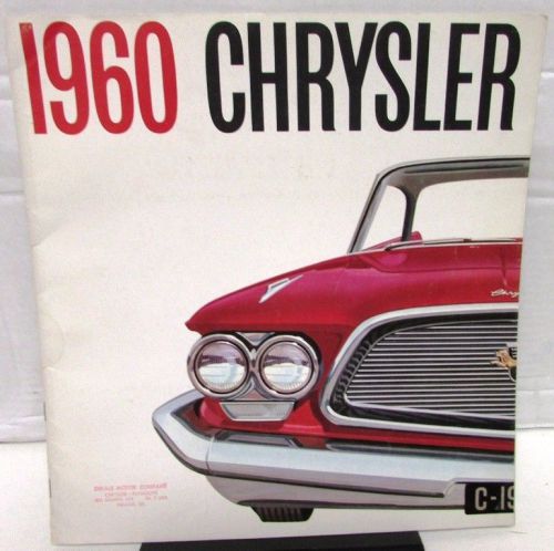 1960 chrysler new yorker saratoga windsor prestige sales brochure xl large rare