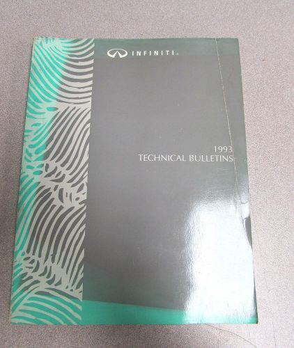 1993 infiniti technical service bulletins repair manual