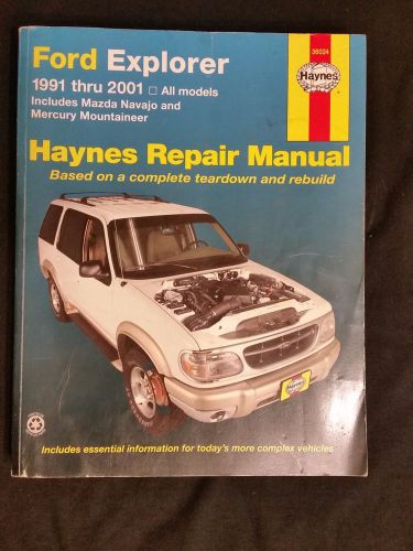 Haynes repair manual ford explorer 1991 thru 2001 #36024 (1992 1993 1994 1999)