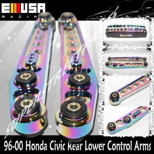 Emusa brand new chameleon color rear lower control arms for 96-00 honda civic