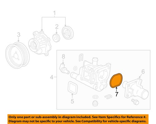 Gm oem-engine water pump gasket 25189205