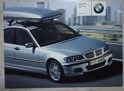 Bmw original parts and accessories catalog brochure 2002 - original