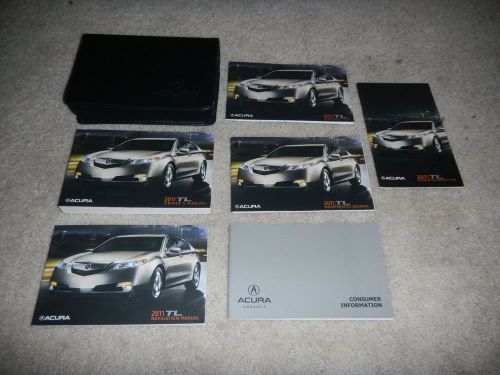 2011 acura tl with navigation owners manual set + free shipping