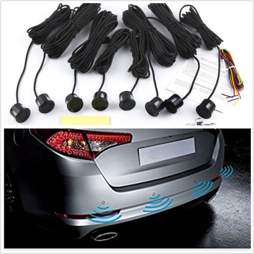 Car front rear led display 8 sensors reversing radar sound alert alarm system