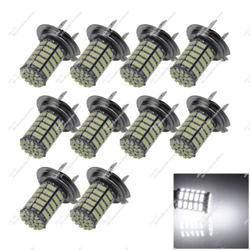 10x white h7 px26d 127 smd 1206 led foglight fog head lamp turn bulbs auto zh157