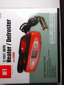 Auto heater / defroster with light 12 volt