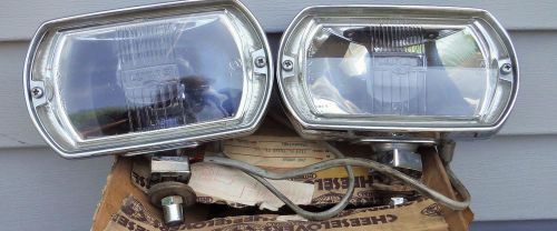 Vintage lucas 1968 1969 1970 ford mustang, shelby cobra, gt40, square fog lights