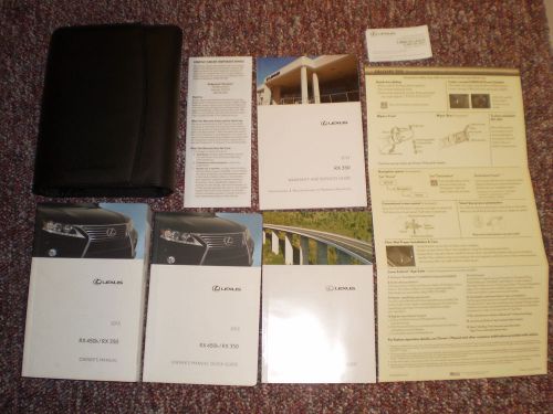 2013 lexus rx450h rx350 complete suv owners manual books guide case all models