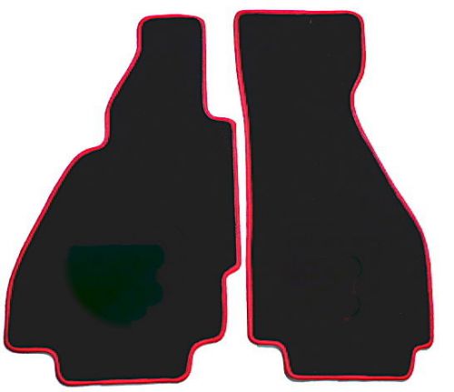 Bl./red vel. floor mats for ferrari 328 gts