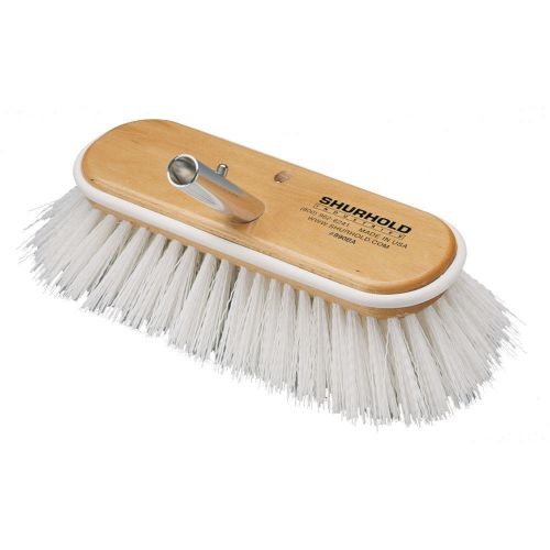 Shurhold 10&#034; polypropylene stiff bristle deck brush -990