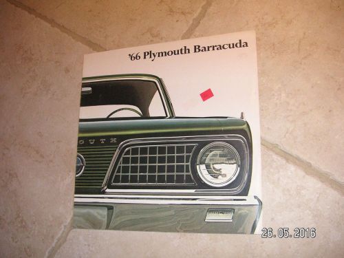 1966 plymouth barracuda original brochure