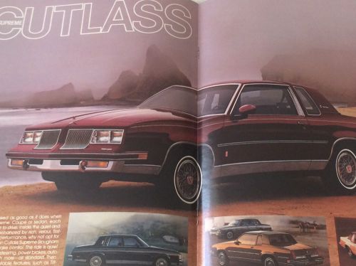 1986 brochure oldsmobile 442 cutlass station wagon car original dealer tech spec