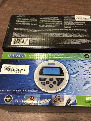 Jensen new waterproof wired stereo remote control w/ lcd display, jwr200