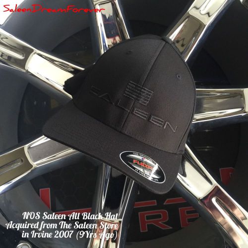 The saleen store embrd all black s-m flexfit hat s281 mustang ford s331 pj s302