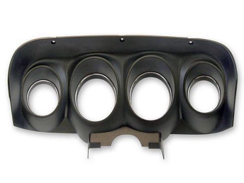 70 ford mustang instrument bezel black w/ inner chrome rings new