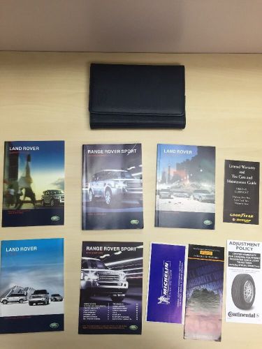 2009 range rover sport owners manual set with case land rover oem and navigation