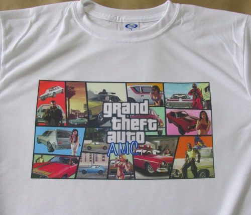 Grand theft auto amc - custom graphic t-shirt - vapor apparel - american motors