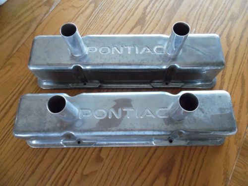 Small block pontiac small block chevy tall aluminum valve covers dirt track nr!