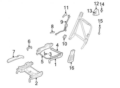 Chrysler oem  seat track cover 0uq951dvaa image 7