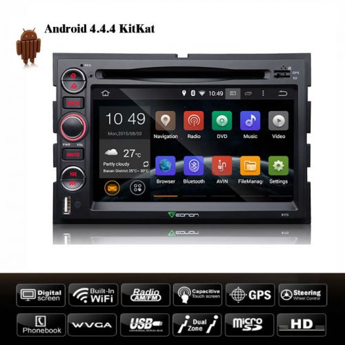 Android 4.4.4 7&#034; car dvd player gps navigation stereo e for ford f-150 2004-2008