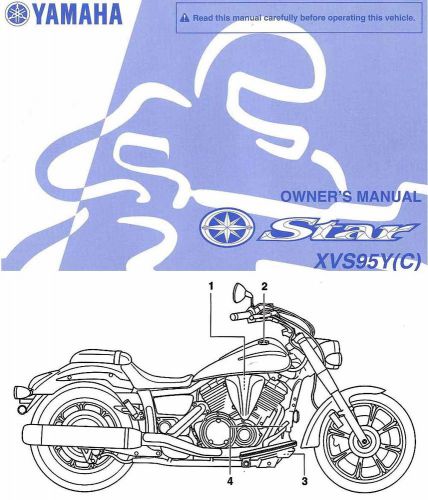 2009 yamaha star 950 xvs95y motorcycle owners manual -xvs 95 y-star 950-yamaha