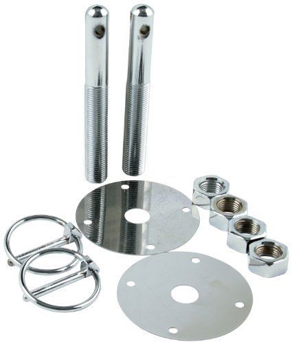 Allstar performance all18512 steel hood pin kit with 3/16&#034; flip-over clip