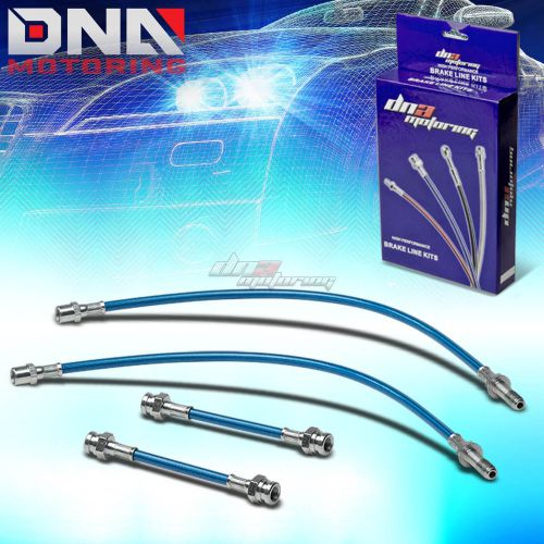 93-98 vw golf/jetta mk3 1h blue stainless steel braided hose brake line/cables