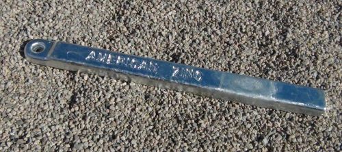 Pure zinc plating metal anode bar 50 lbs bullion ingot 99.987%  30&#034; usa two bars