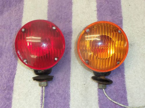 Signal-stat  front....two sided..... turn signal pair....... red/amber