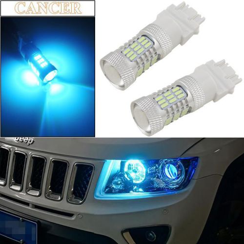 2x ice blue 45-4014-smd led daytime running light bulbs 3156 3157 3757 4114 4157