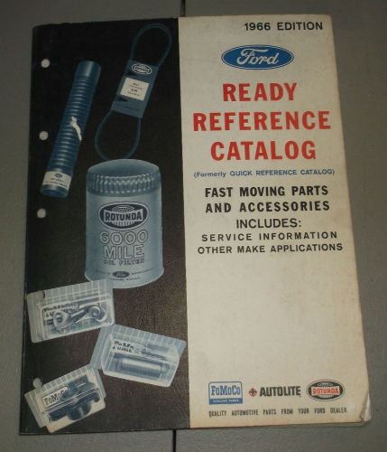 1966 ford ready reference parts catalog manual original