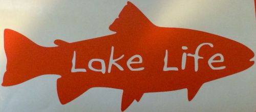 Lake life vinyl decal/sticker, fishing,kayak,boat,lakes,country life,fishermen