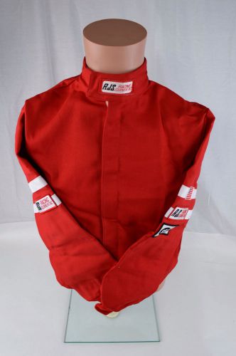 Rjs racing youth jr sfi 3-2a/1 classic fire suit jacket red size 10/12