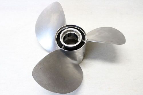 Propeller for yanmar sterndrive 14.5&#034; x 19&#034; stainless steel left front prop