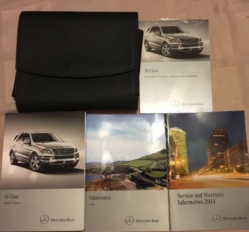 2014 mercedes-benz m-class owner&#039;s manual with case