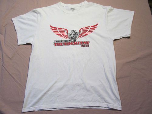 Nitroamerica northwest thunder 2012 t shirt white sz l euc