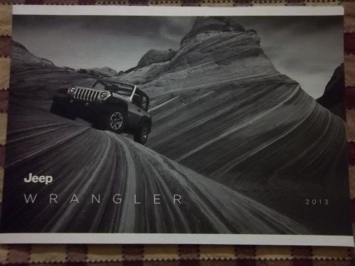 New 2013 jeep wrangler sahara rubicon sport specs literature brochure!