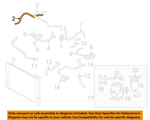 Toyota oem 04-09 prius 1.5l-l4 radiator-hose g922547010