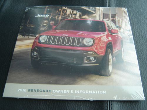 2016 jeep renegade  owner&#039;s information dvd