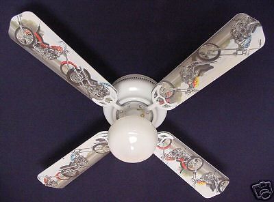 New motorcycles custom choppers ceiling fan 42&#034;