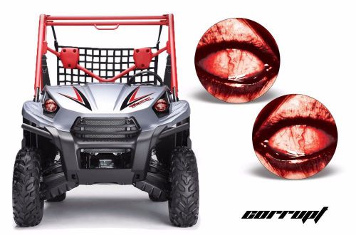 Amr racing headlight eye graphic decals light cover kawasaki teryx 10-14 corrupt