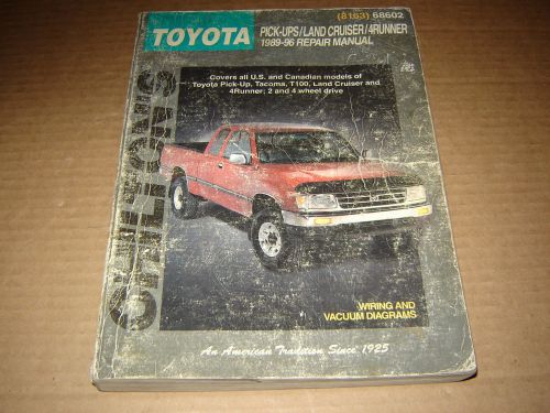 1989-96 totota pick-ups land cruiser 4runner shop service repair manual tacoma