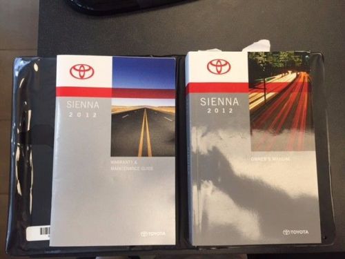 2012 toyota sienna owners manual 2012