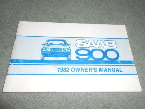 1982 saab 900 original owner&#039;s manual, all models, excellent condition!