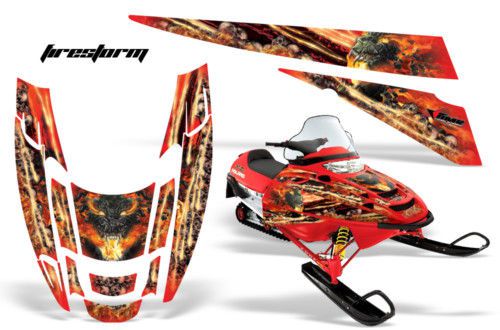 Amr polaris edge sled graphic wrap decal sticker kit fr