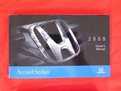 2009 honda accord sedan owners manual guide book