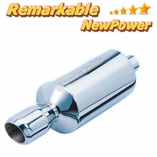 Outlet 3.5” inlet 2.5” n1 style stainless steel exhaust muffler silencer a2107